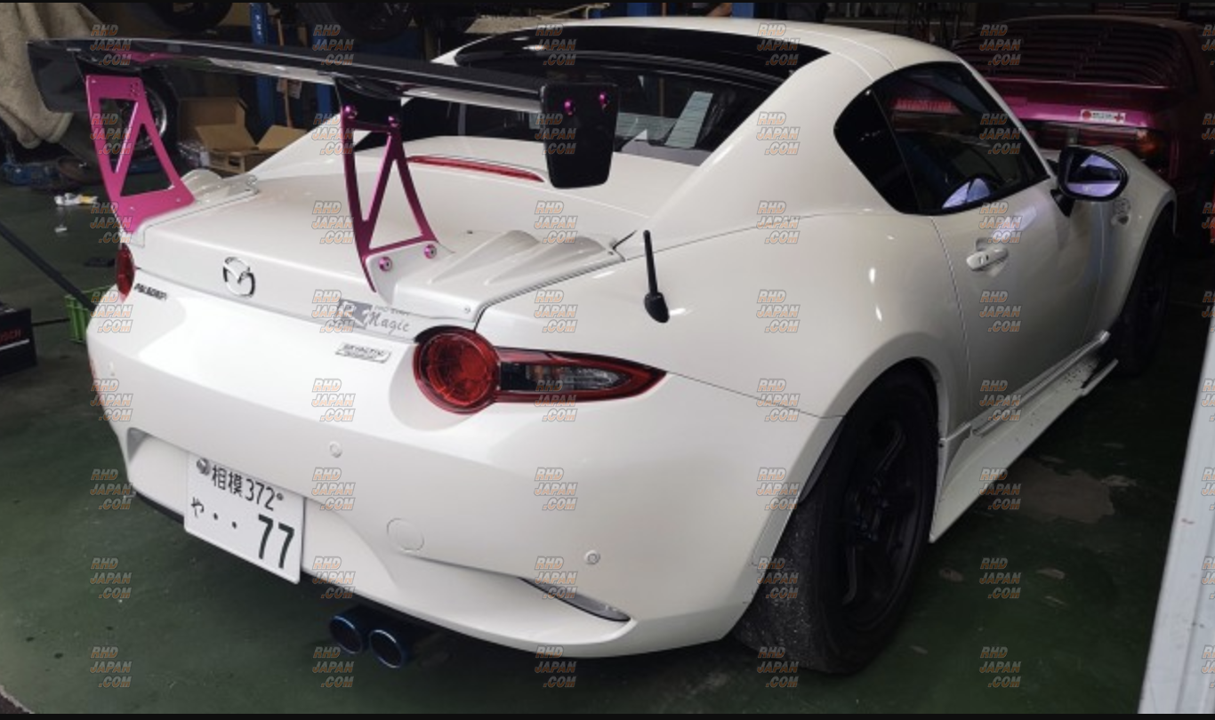 ロードスター RF カーボンファイバー ウイング R-Magic GT Wing Spoiler High Mount Carbon Fiber Gold Mount